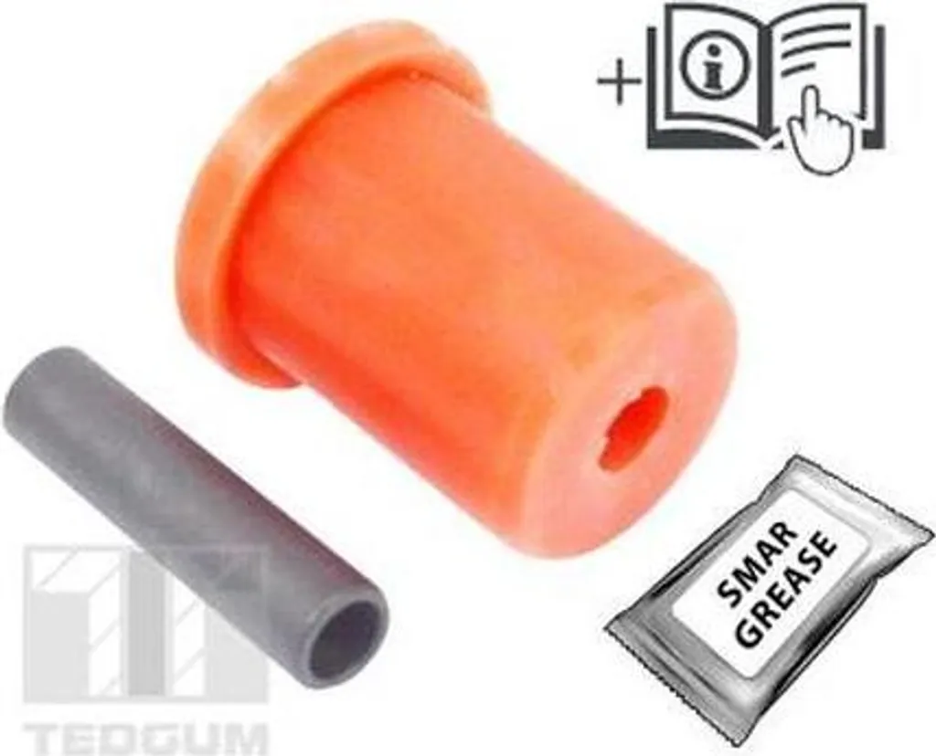 TEDGUM TED38024 Roulement de bras de suspension OE 46521330 Seicento