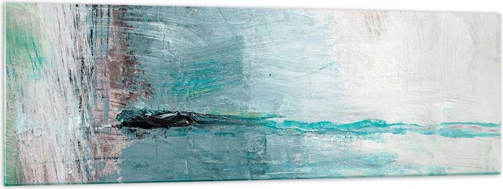 Bilder auf glas - Abstraktion modern - 160x50cm - Glasbilder - Wandbilder - Kunstdruck - zum Aufhängen bereit - Wanddekoration aus Glas - Glas Bil...