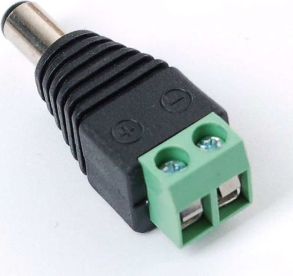 Buchsenstecker Adapter auf Schraubklemme 2-polig
