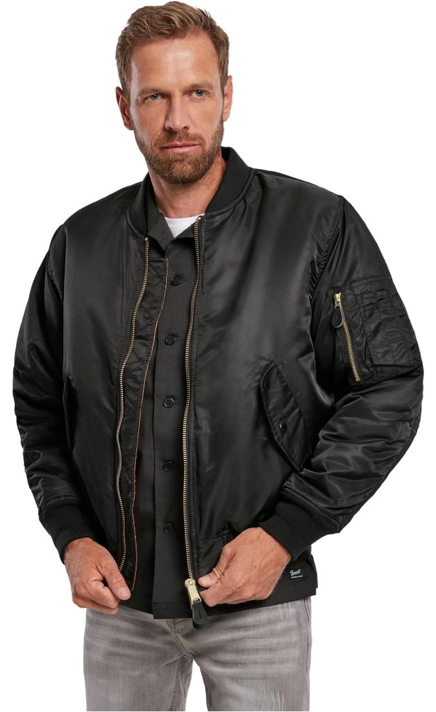 Brandit - MA1 BOMBER Jacke schwarz - M Immagine del prodotto 