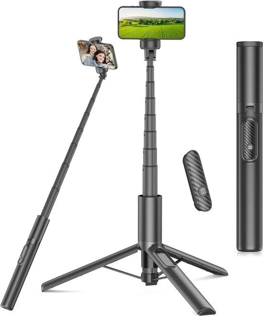 Trépied pour Miroir de Maquillage - Ajustable 153 cm et Rotatif 360