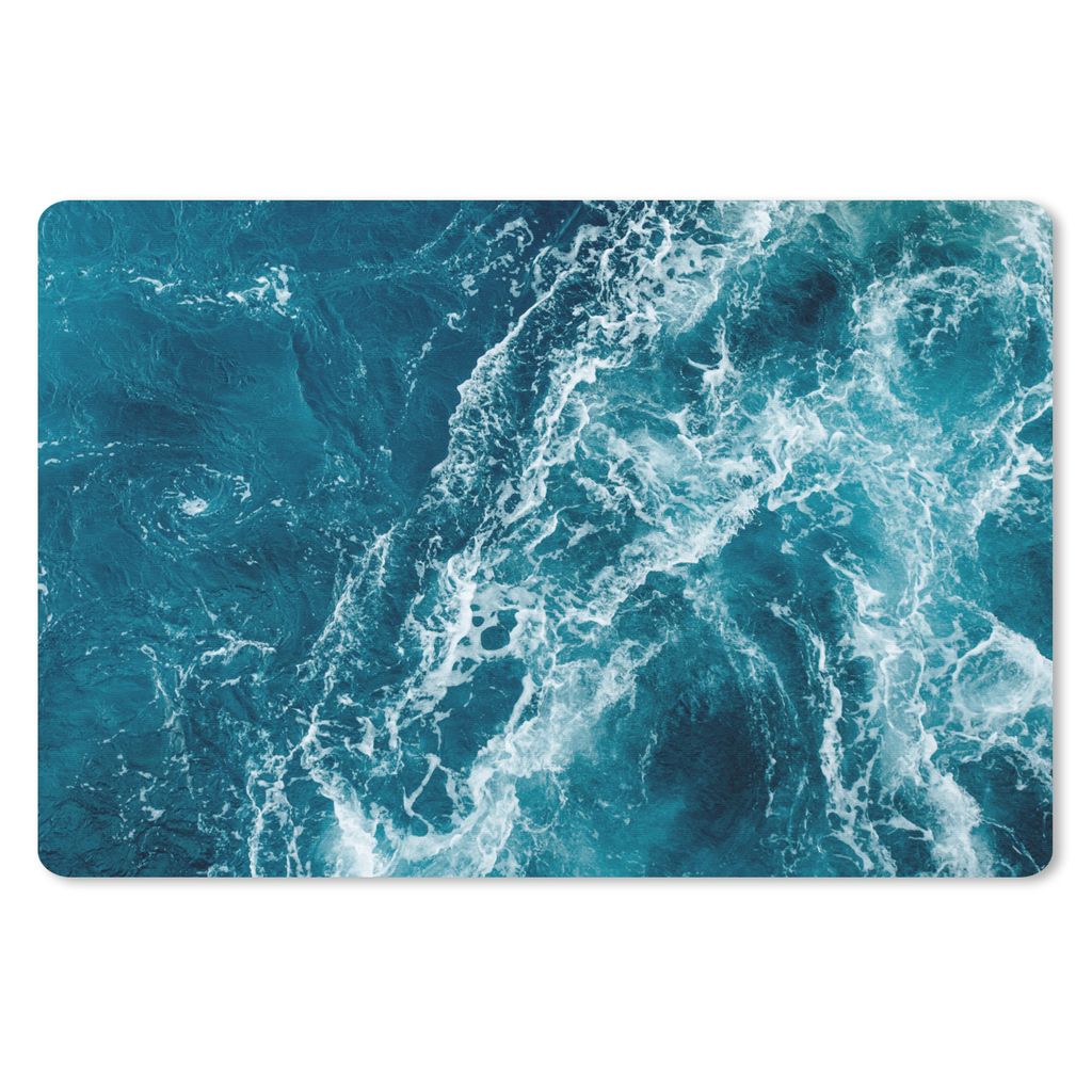 MuchoWow Schreibtischunterlage Meer - Wasser - Golf 60x40 cm - XXL Mauspad - Großes Mauspad