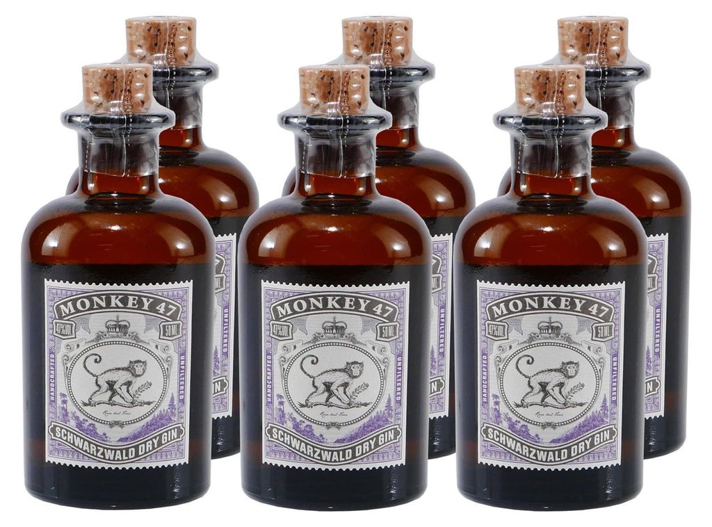 Monkey 47 Black Forest Dry Gin 47% obj. 6x0,05l Obrázok produktu 