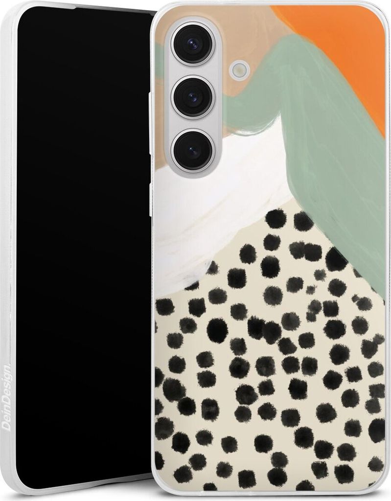 DeinDesign Slim Hülle für Samsung Galaxy S25+ Silikon Case Ultra Dünn Handyhülle Abstrakt Boho Kunst