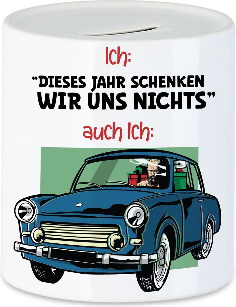 Dieses Jahr Schenken Wir Uns Nichts Spardose Weihnachten Weihnachtszeit Geschenke Weihnachtsbaum Winter