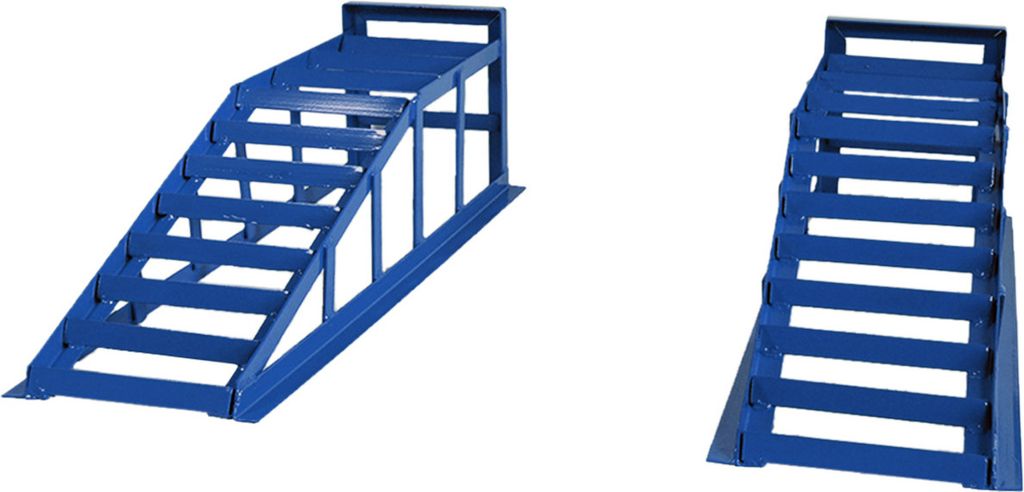 Auffahrrampe Rampe PKW 2 x blau 265er Räder extra breit Produktbild 9