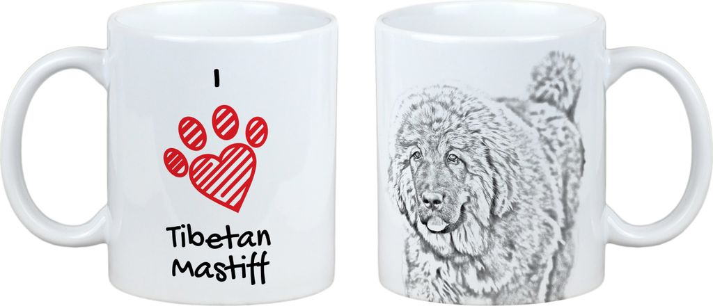 Do khyi, Tibetdogge, Tibetanische Dogge, Tibetmastiff - Tasse mit Hund, entzückende Tasse mit Grafik, Geschenk mit Ihrem Foto von der Marke Art-Dog