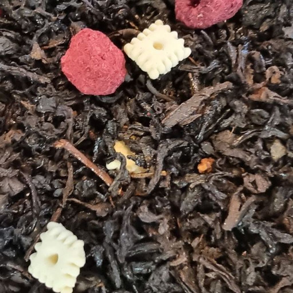 Cookie Himbeere Schwarzer Tee Naturideen 100g