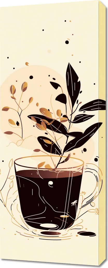 Tableau Image 40 x 100 cm Pot Automnal - Décoration Murale Elégante