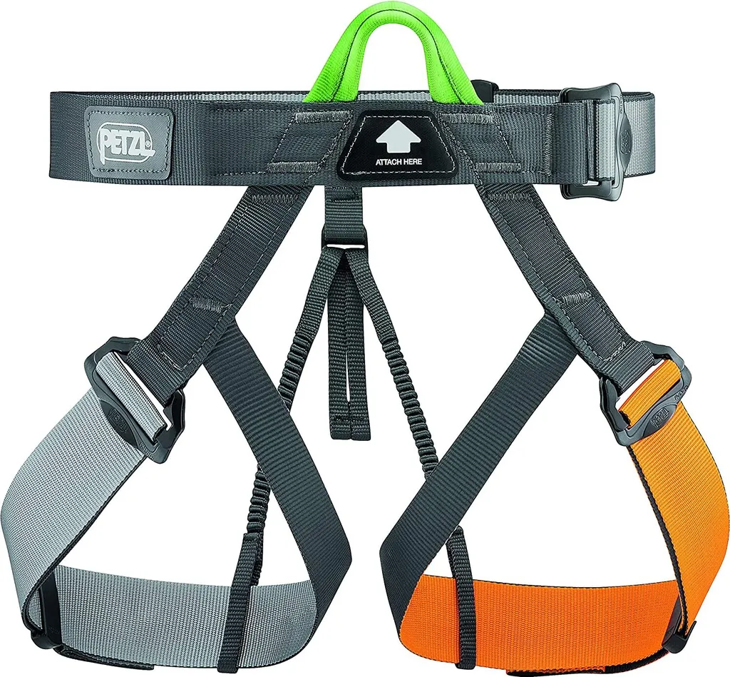Baudrier d'Escalade Polyvalent Petzl Gym Marron - Réglage Taille Unique