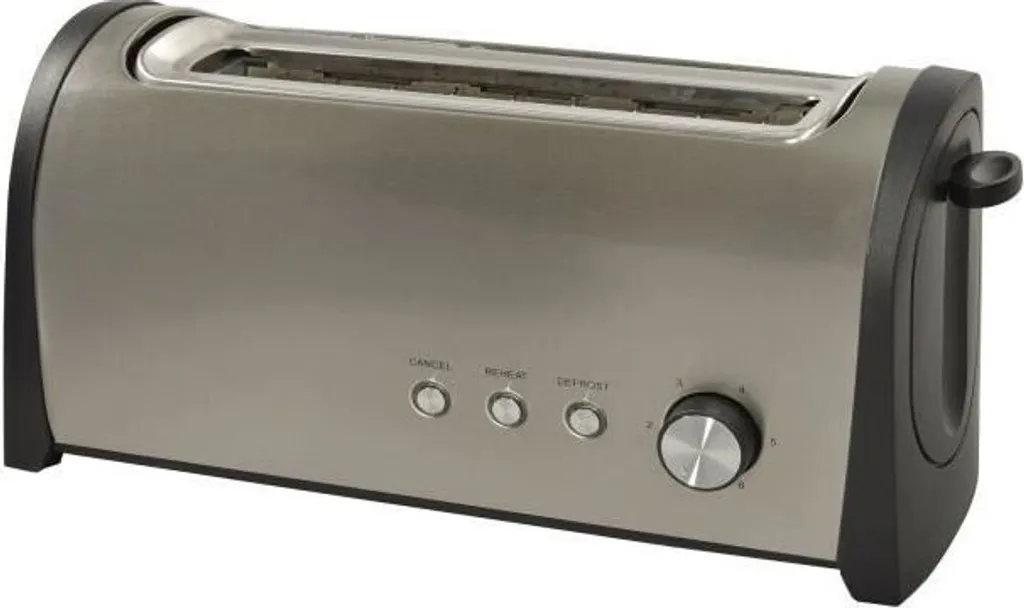 Tostapane Kitchen Chef KST17SS 1000W | Acciaio Inox Slot Lungo