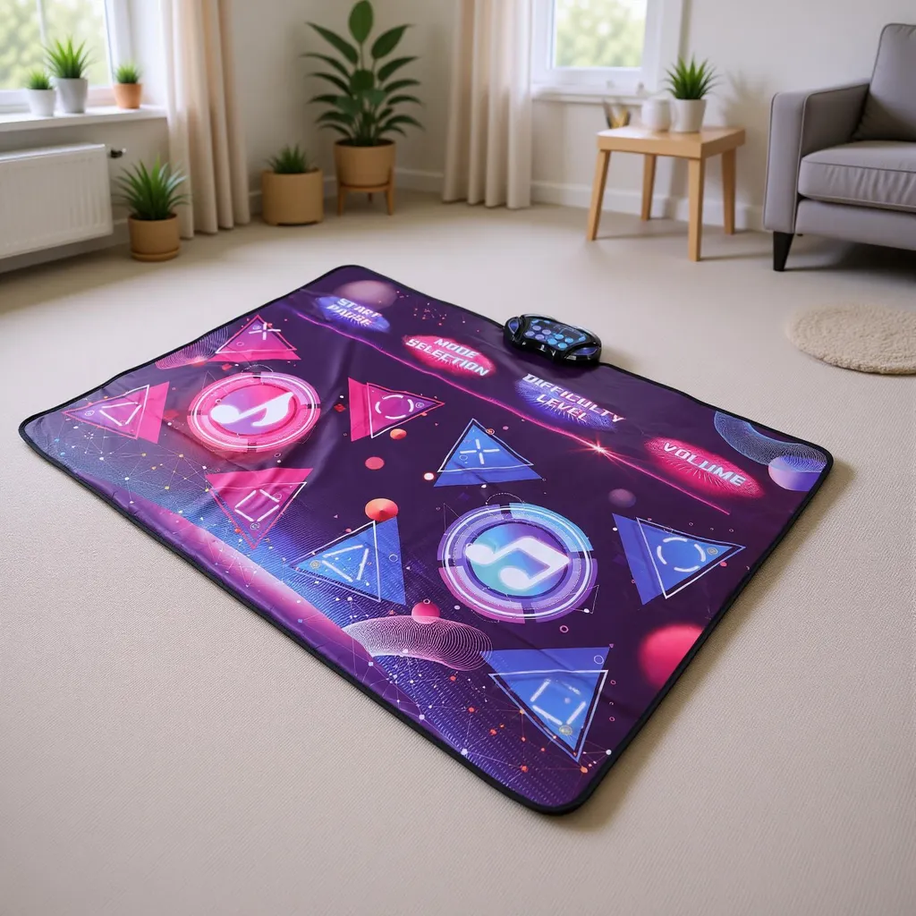 Tapis de danse électronique silencieux à 8 modes de jeu pour duo