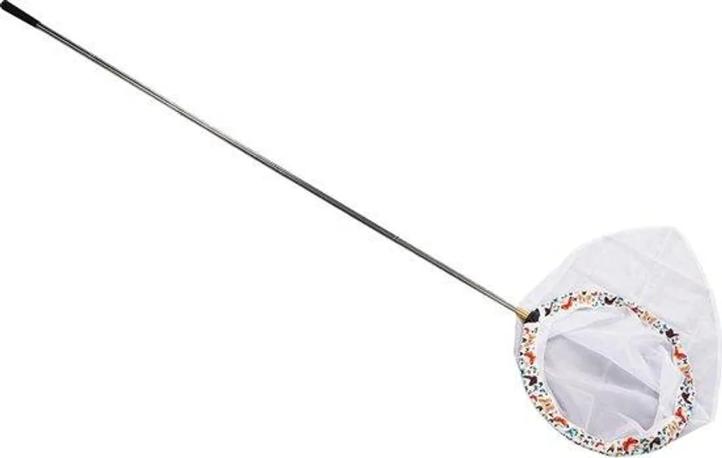 Épuisette télescopique à insectes en maille fine de polyester et inox 86cm