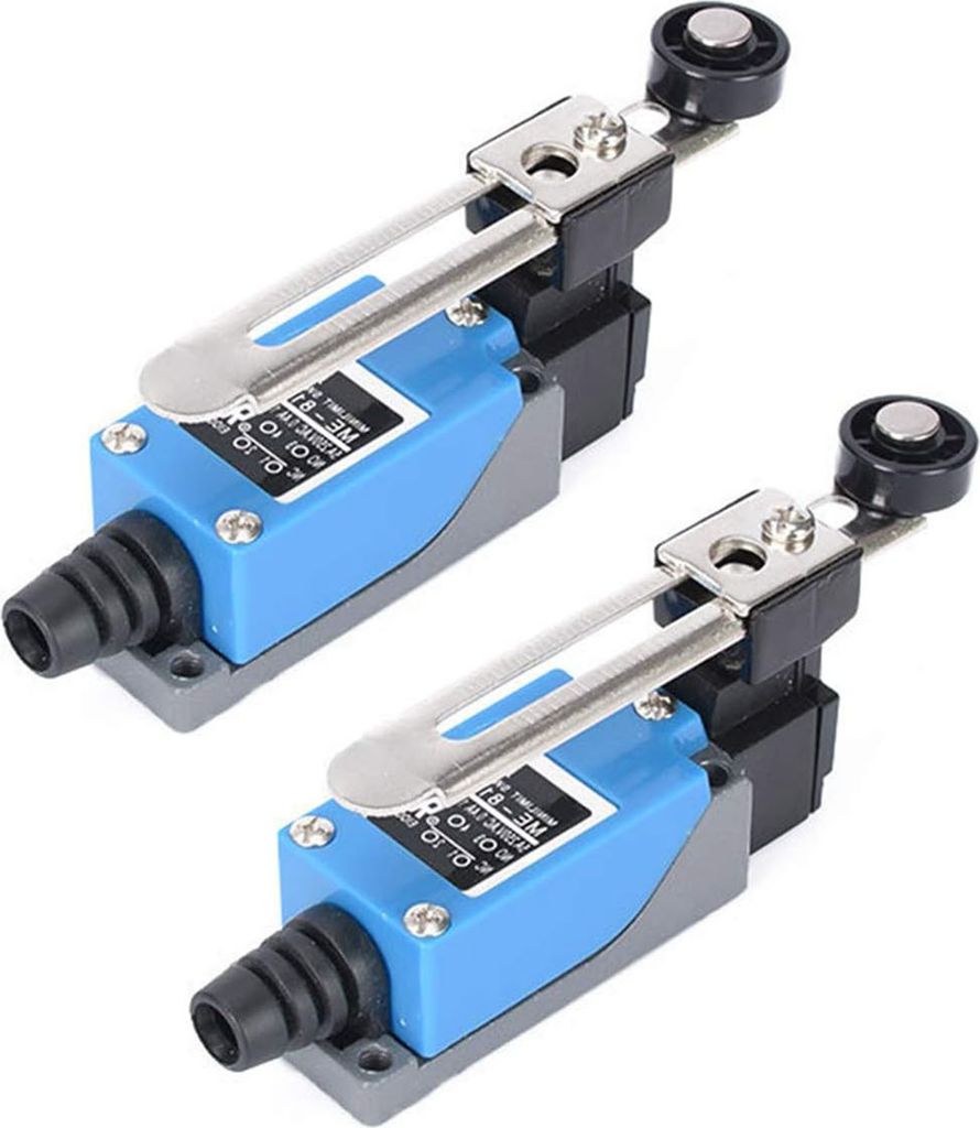 2 Stück ME-8108 Rollenhebel-Endschalter, CNC-Endschalter, Rollenschalter für elektrische Steuerschalter in der mechanischen und anderen Industrie