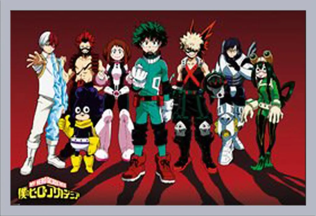 Poster MHA avec Cadre Argenté 61x91.5cm - Plus besoin de cadre séparé