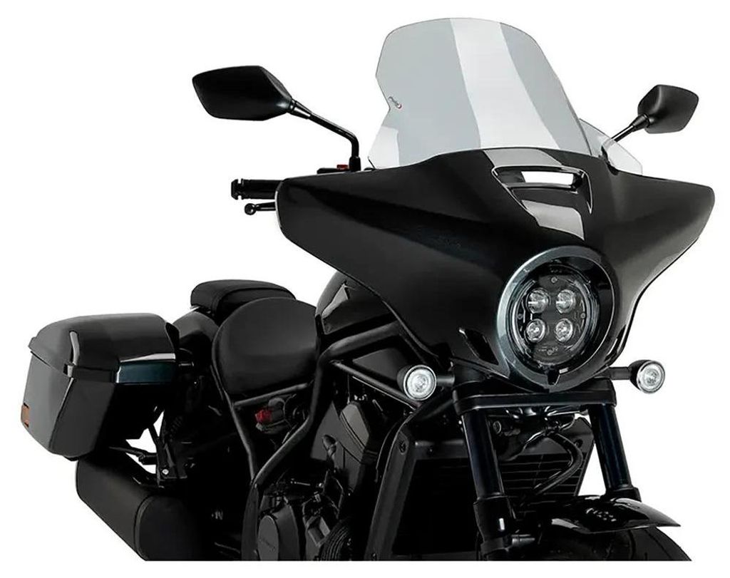 Cupolino PUIG high-road touring fumè chiaro per Honda rebel Immagine del prodotto 