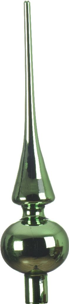 Christbaumspitze Glas 26cm - Mistelgrün glänzend