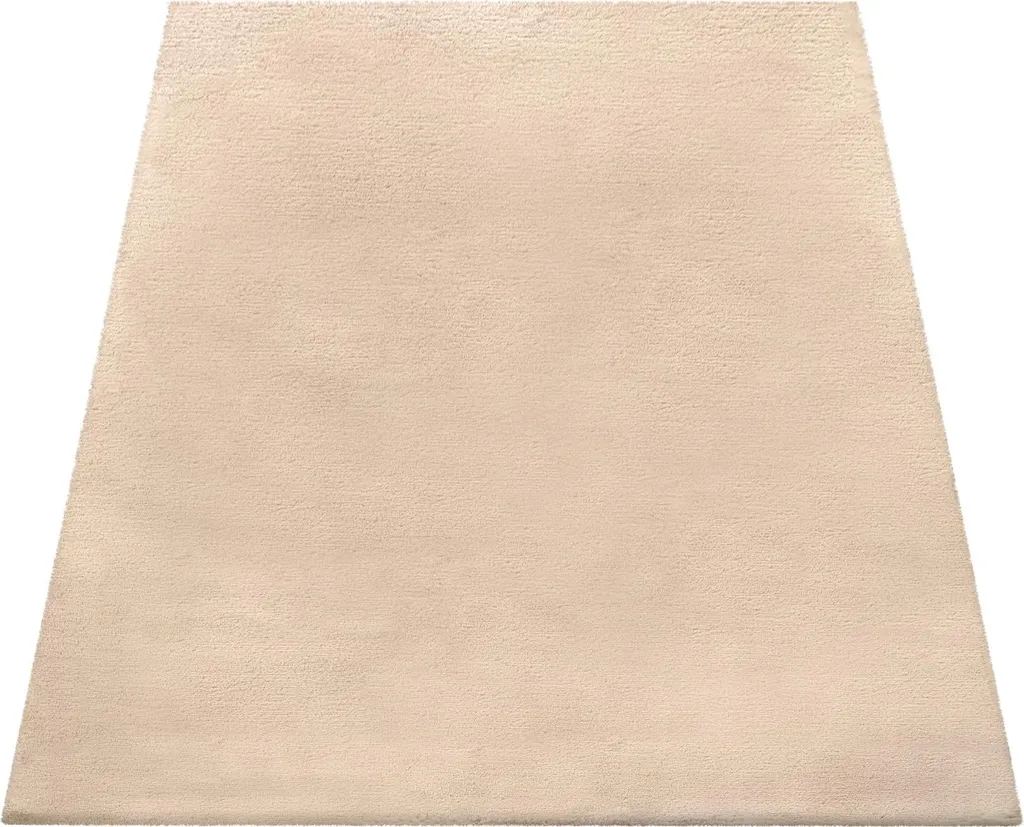 Tapis salon anti-froid 120x160 cm poils longs fausse fourrure unie