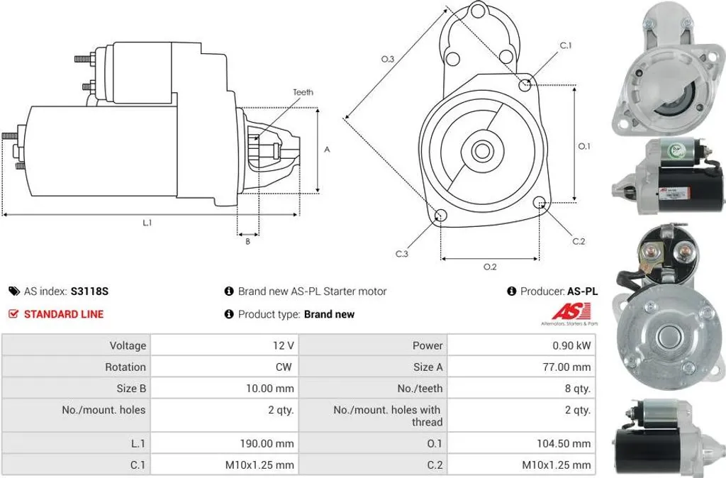 Alternateur pour Hyundai Accent 1.3 1.4 GL 1.5 CRDi et 1.6 Essence