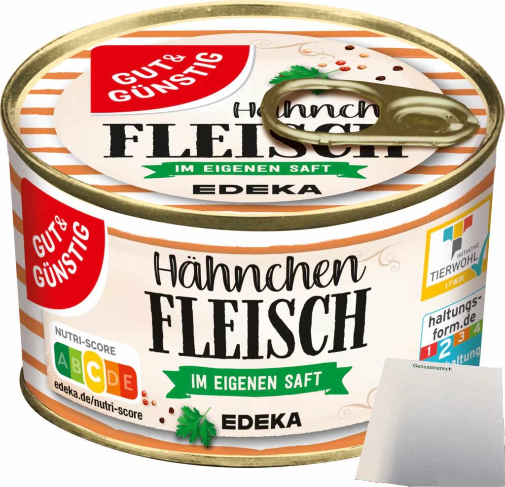 G&G Hähnchenfleisch im eigenen Saft (300g Dose) + usy Block Produktbild 