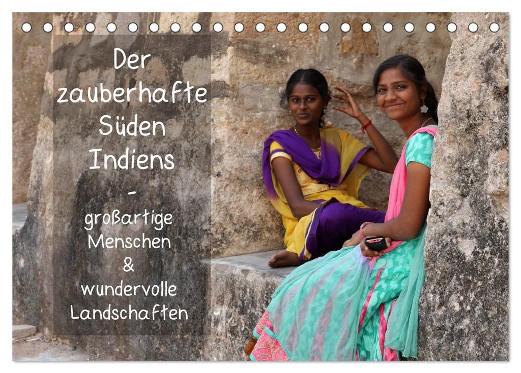 Der zauberhafte Süden Indiens (Tischkalender 2027 DIN A5 quer), CALVENDO Monatskalender