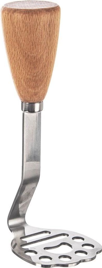 Kartoffelstampfer aus Edelstahl und Holz für Püree und Obst Produktbild 