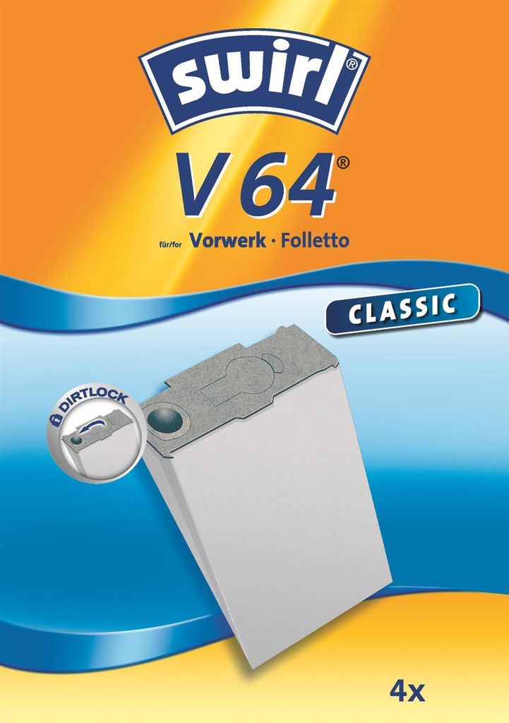 Melitta VE Staubfilter-Beutel V 64 (1 VE = 3 Satz a 4 Produktbild 