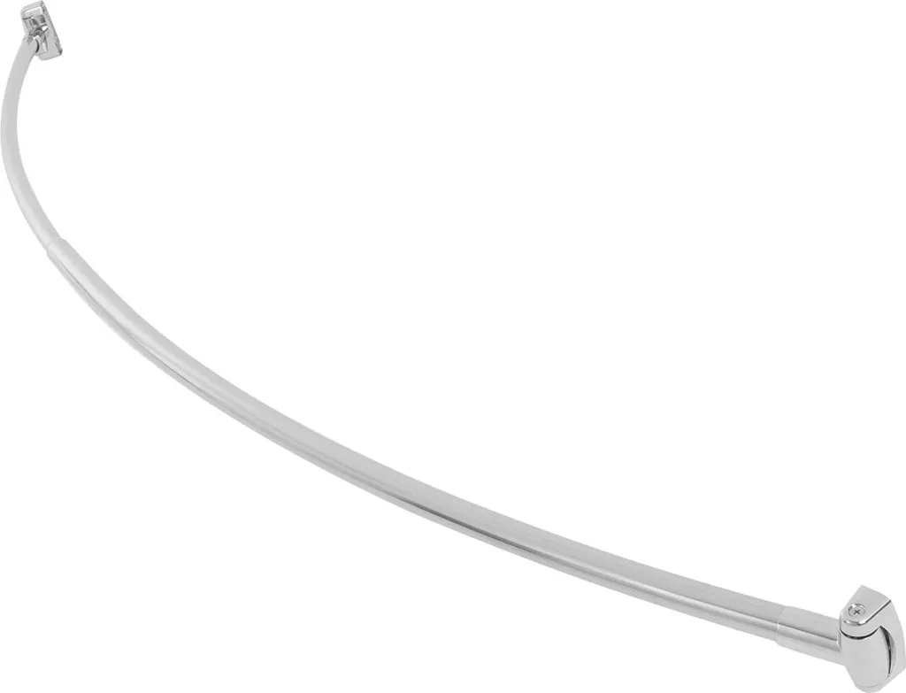 Tringle à rideau de douche ajustable inox argenté haute résistance 2m