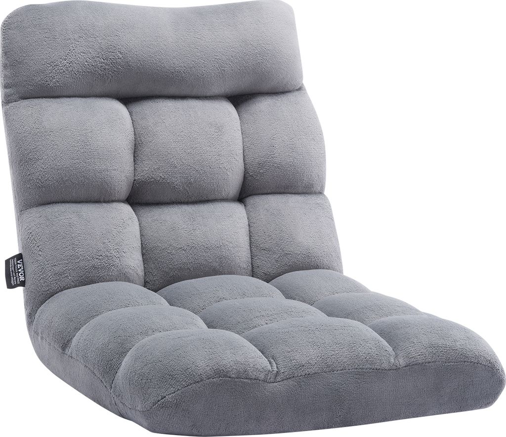 VEVOR Bodenstuhl Klappsofa aus Recyclingschaum mit 14 einstellbaren Positionen, multifunktionaler Bodentuhl mit Rückenlehne, ideal zum Schlafen & ...