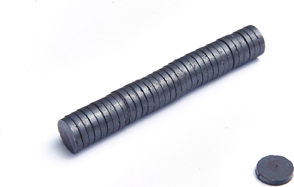 Ferrit Magnet Zylinder 10 x 2 mm 100 Stück F30, Extrem stark, Magnettafeln, Kühlschränke, Whiteboards, DIY