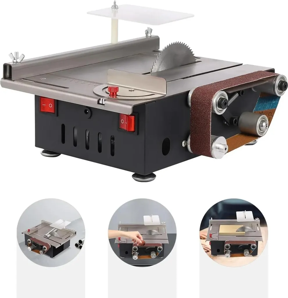 Combiné scie et ponceuse 2 en 1 multi-accessoires avec 7 vitesses pro - 8