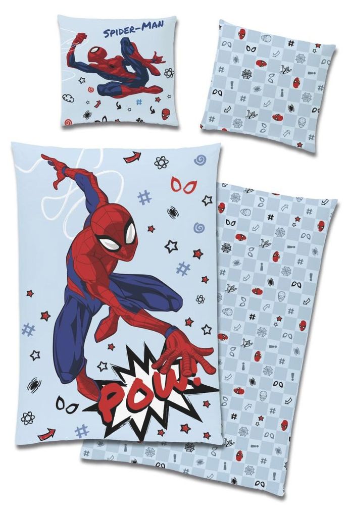 Marvel Wende-Bettwäsche 135x200cm Spiderman Produktbild 