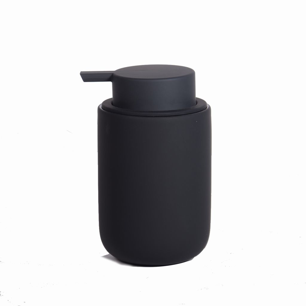 Seifenspender, ceramic silk, black