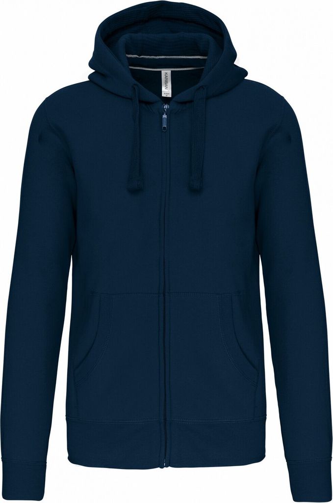 Kariban - Hoodie mit durchgehendem Reißverschluss für Herren/Damen Uni PC6889 (M) (Marineblau)