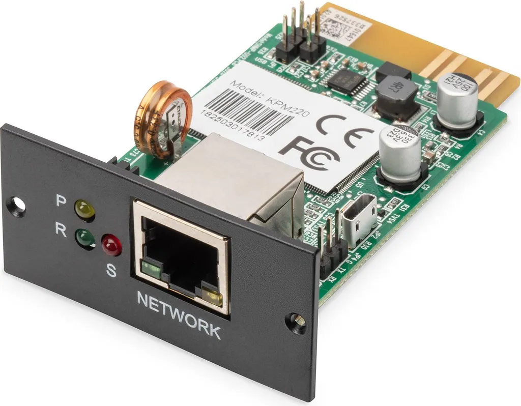 Carte SNMP WEB V2.0 DIGITUS pour Onduleur USV OnLine DN-170110