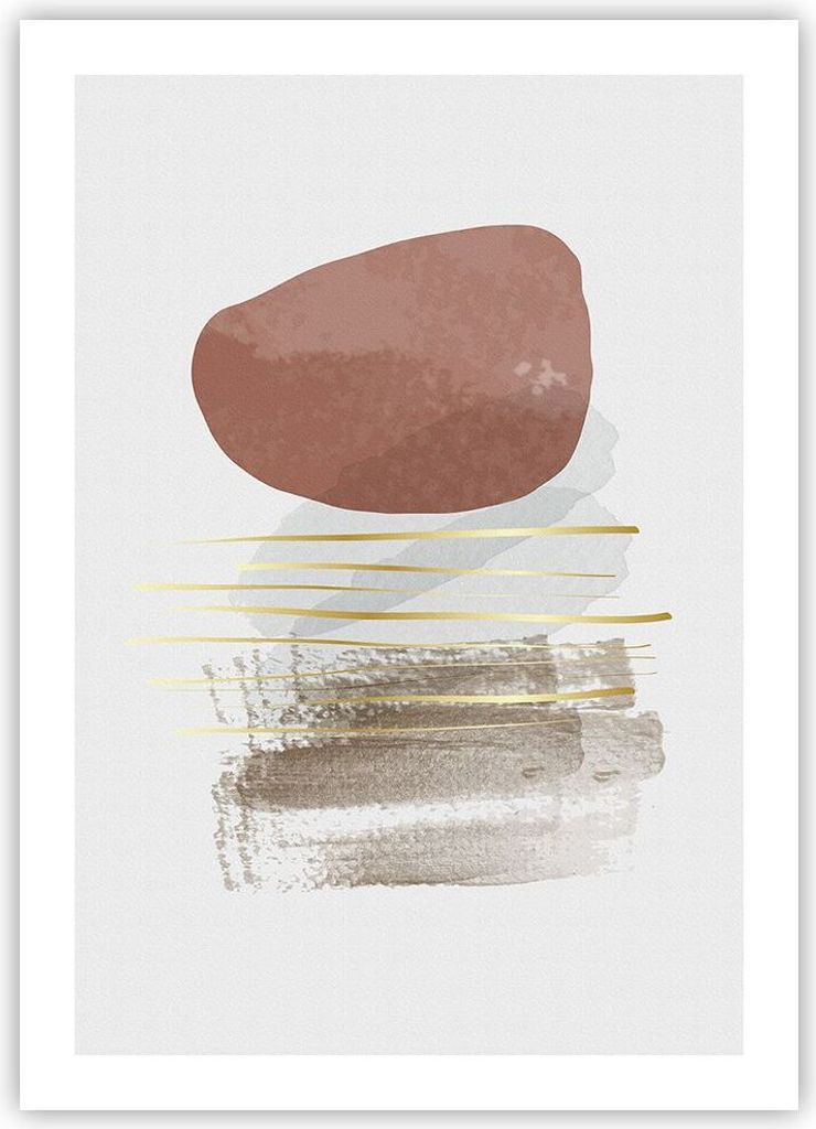 Poster - Poster ohne Rahmen - Abstraktion Boho Stück - 50x70 cm - Wand Bild - Wanddeko - Wandbilder - Kunstposter - Wandposter - Bilder - Kunstdru...