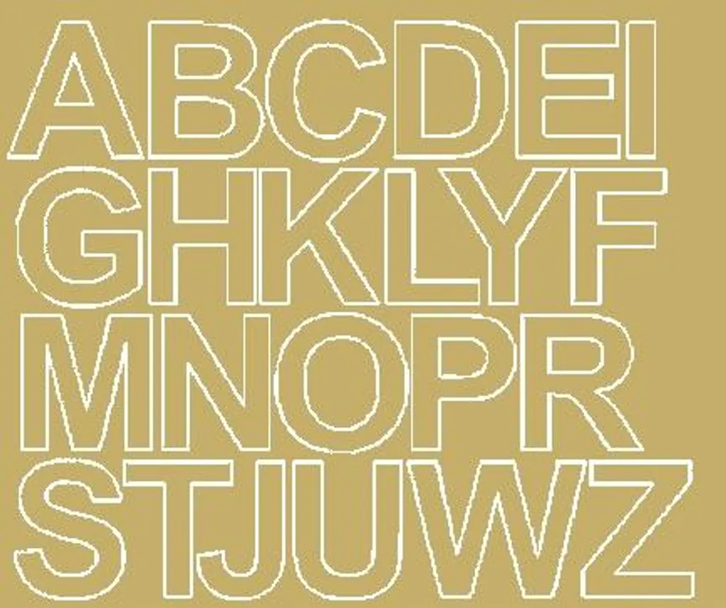 Lettere Adesive Oro Grande Formato 4,5cm | Kit Eventi e Cerimonie