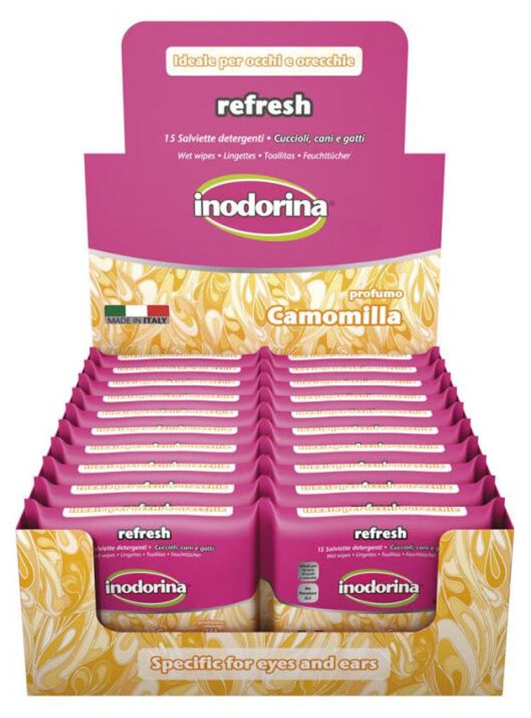 Chusteczki nawilżane dla zwierząt domowych Inodorina Zdjęcie produktu 