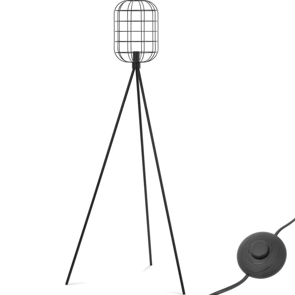 Lampadaire Expondo Uniprodo - abat-jour ouvert en treillis Image du produit 
