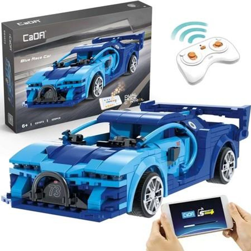 Blocchi di costruzione CADA Auto da corsa blu C51073W 25662 Immagine del prodotto 