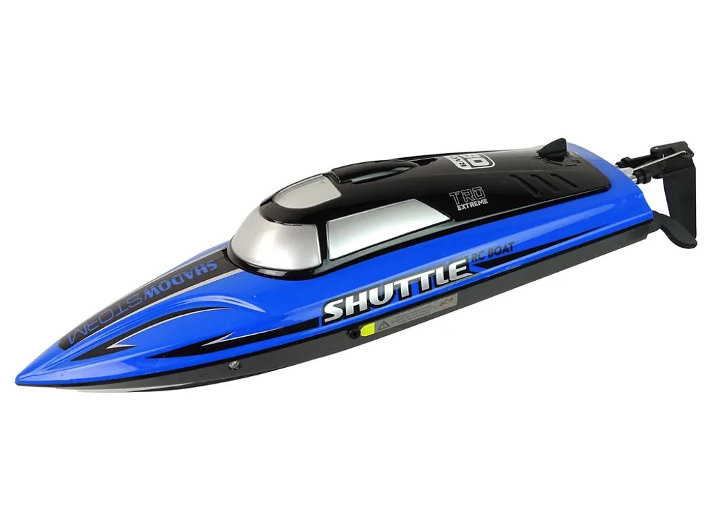 Bateau Télécommandé Rapide Bleu 2.4G - Jouet Nautique de Course RC