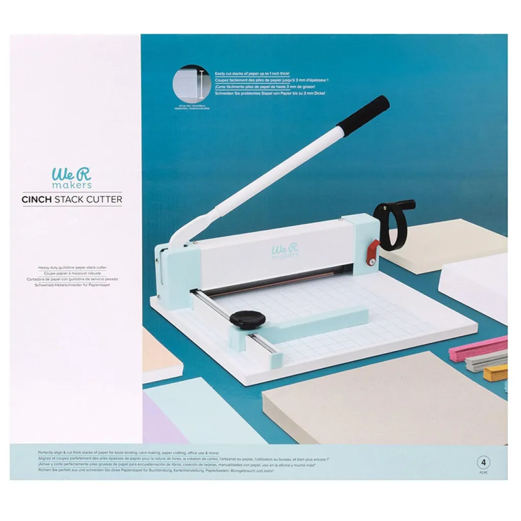 Massicot professionnel We R idéal pour le scrapbooking et la reliure