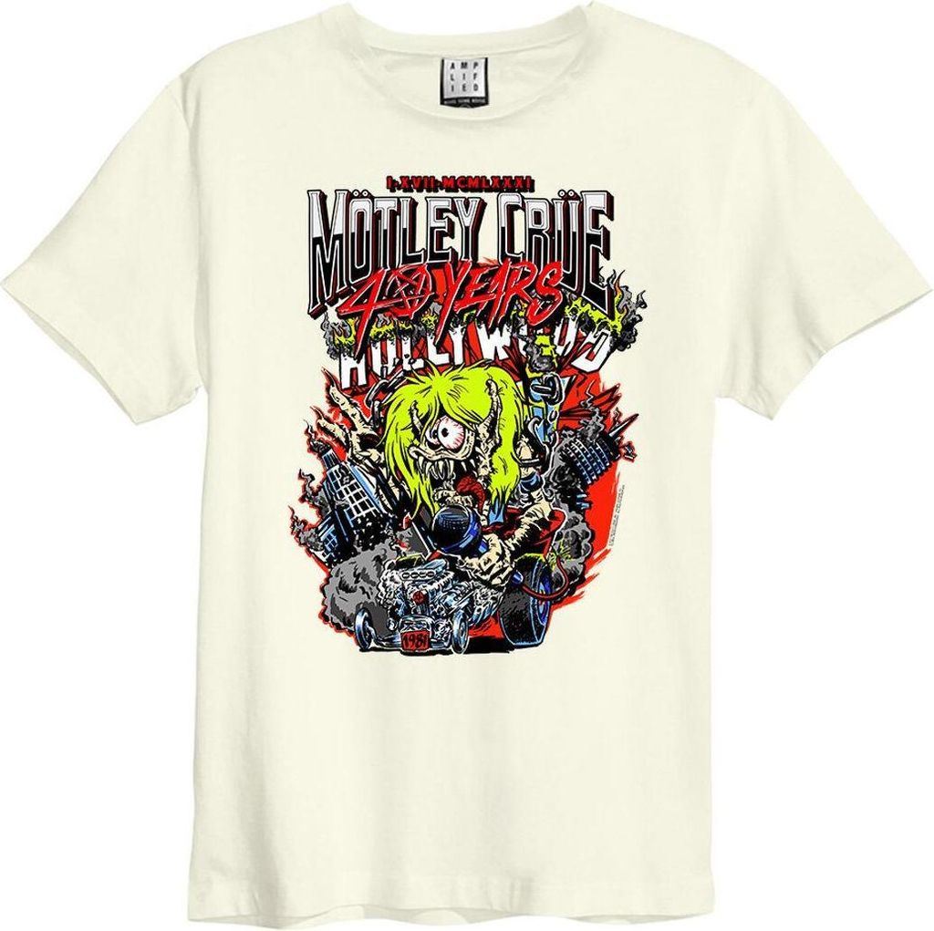 Amplified - "40 Years" T-Shirt für Herren/Damen Uni GD759 (XXL) (Altweiß)