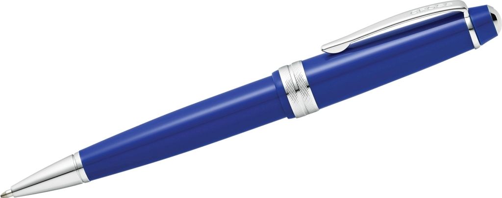 CROSS Kugelschreiber Bailey Light Blau-Lack/Chrom, aus Kunststoff