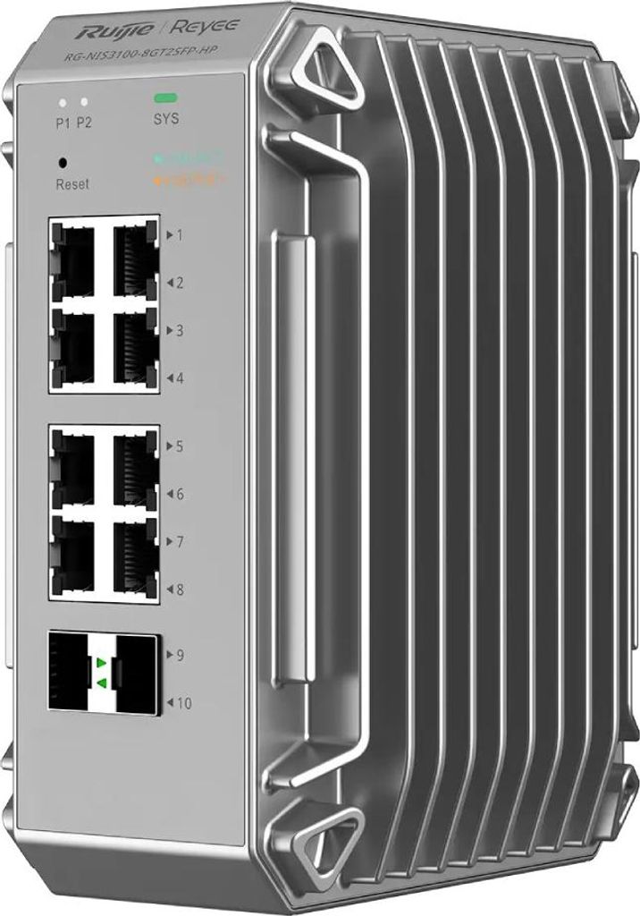 Reyee RG-NIS3100-8GT2SFP-HP industrieller Switch mit 8 Ports