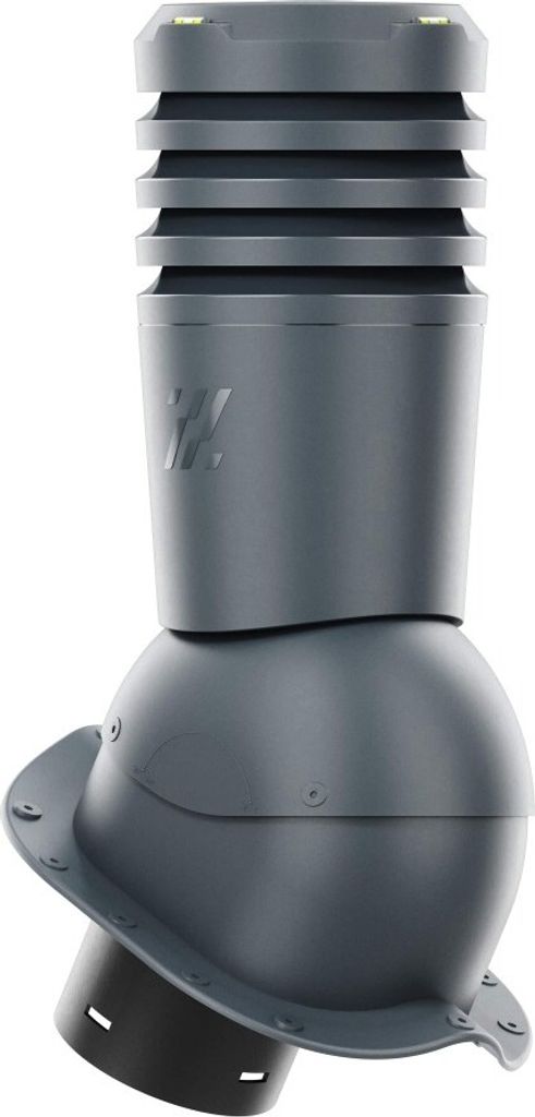 KRONO-PLAST Entlüfterkamin Ecoline für Blechdachziegel N Profil Doppelrömer Dachziegel Lüfter Dachlüfter (Anthrazit)