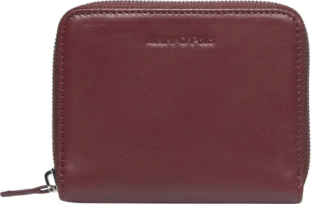 Marc O'Polo Ellis Zip Wallet Deep Ruby - Porte-monnaie Cuir Bordeaux
