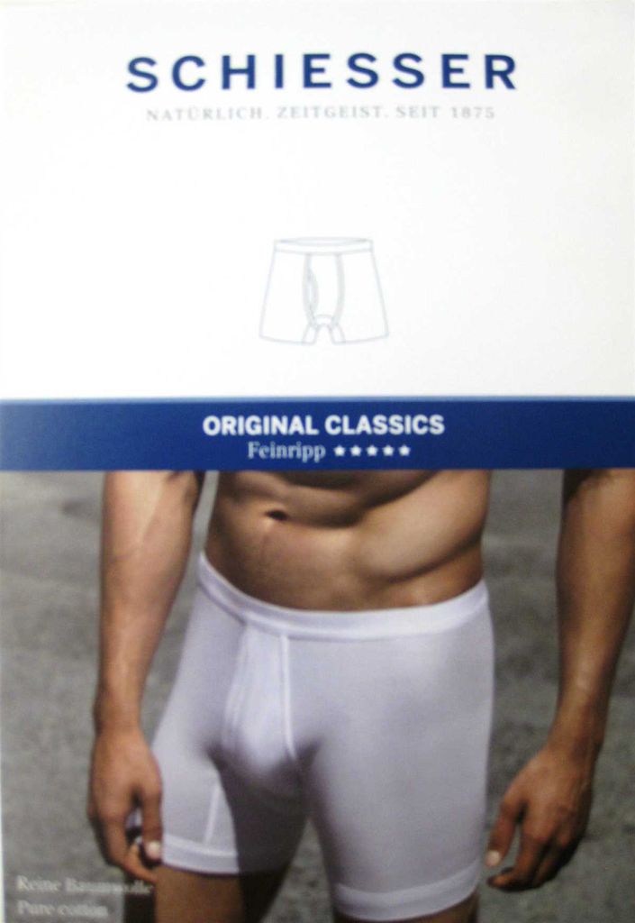 Schiesser Herren Hose Kurz weiss 006