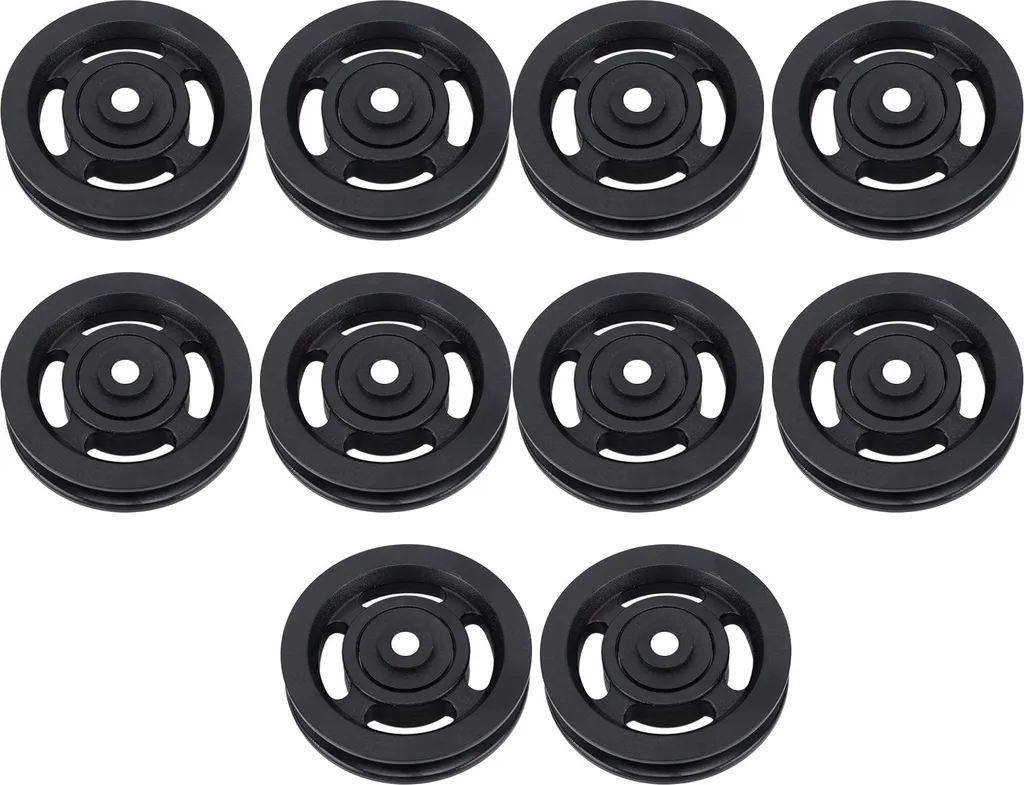 10pcs Roulement universel 90mm Poulie de roue pour appareil de fitness