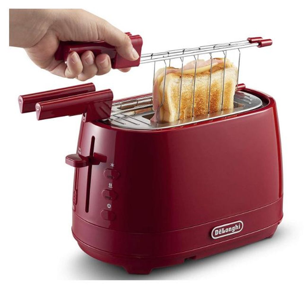 De’Longhi CTLAP2203.R 2 fetta/e 550 W Rosso Venduto Come Immagine del prodotto 